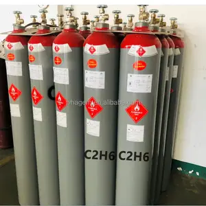 C2H6 Gás Factory Price 99,5% R170 Instrumentos analíticos Ethane Refrigerant