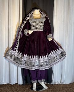 Vestido de mujer Vintage afgano tradicional hecho a mano, seda y algodón de alta calidad, el mejor Material para el verano 0647 - Product Image 2