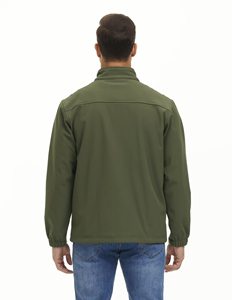 Veste Softshell de Haute Qualité Professionnelle Sports de Plein Air Hiver Col Debout Coupe-Vent Imperméable Toile Avant à Capuche Homme - Product Image 5