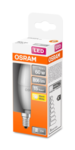 Lámpara vela LED E14 7W 2700K 806Lm (Osram 4058075428546) - Product Image 2