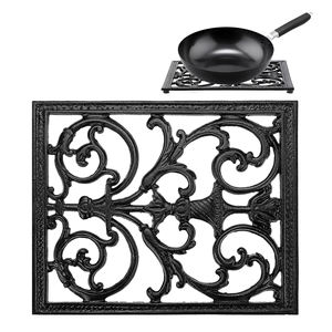 Shiny Red Colored Aluminum <b>Trivets</b> Hot Dishes Pot Holders Thick Hot Pads for Kitchen Heat Resistant Kitchenware Use <b>Trivets</b> - Product Image 3