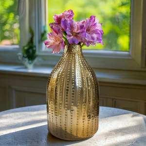 Vases à fleurs modernes en métal pour la décoration de la maison, la table à manger, le bureau, les cadeaux et la décoration - Product Image 5