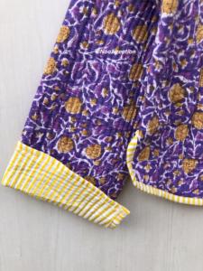 Vestes matelassées indiennes faites à la main, en coton, style bohème, veste d'automne et d'hiver, streetwear, veste matelassée réversible bohème - Product Image 6