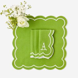 Mantel individual de lino bordado moderno con patrones minimalistas para la decoración elegante de la mesa de comedor, apartamentos y casas contemporáneas - Product Image 5