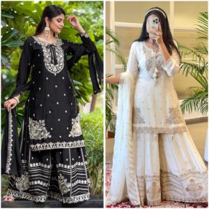 Conjunto Sharara y Palazzo Étnico Premium de Moda Elegante para Bodas, en Oferta con los Mejores Precios - Product Image 6