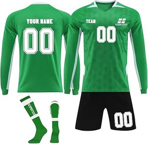 Jersey personalizado, camisetas de fútbol NameNumberLogo personalizado, cuello redondo manga larga personalizado fútbol portero Jersey - Product Image 6