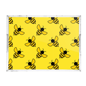 Plateau de service en acrylique imprimé rectangulaire Vente chaude Personnaliser les plateaux d'emballage en acrylique avec poignée découpée au laser - Product Image 5