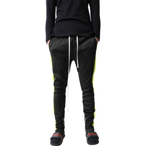 2023 venta al por mayor entrenamiento Fitness Jogger pantalones de chándal hombre Flare Track Pants Side Stripe Panel estilo Casual Spandex algodón gimnasio Joggers - Product Image 2