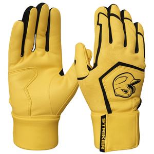 Custom Brand Own Logo Professional Baseball <b>Batting</b> Gloves Wholesale Soft Leather Palm Durable Hex Grip Design Adult Youth Size - Product Image 1