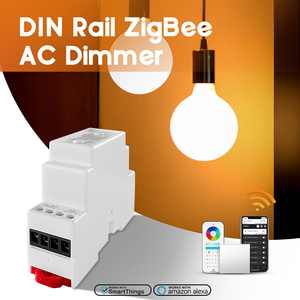 Zigbee 100 ~ 240V AC điều khiển từ xa LED <span class=keywords><strong>Dimmer</strong></span> 35 mét Halogen đèn & Din-Rail Phase-cut <span class=keywords><strong>Dimmer</strong></span> cho sợi đốt điều khiển ánh sáng - Product Image 5
