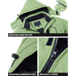 Chaqueta de esquí personalizada, ropa de abrigo de invierno OEM con impresión de logotipo de tela transpirable impermeable y servicios de etiqueta privada - Product Image 3