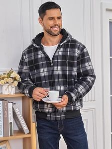 Factory Direct Pricing <b>Hoodie</b> For <b>Men</b> Custom Made <b>Sherpa</b> Lined Full Zip Up Thick Fleece Hooded Jackets with Premium Fabric - Product Image 4