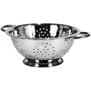 Stainless Steel Colander Durable Rust Resistant Fine Mesh Design Food Grade Eco-Friendly Washing Fruits Vegetables <b>Pasta</b> Rice - Product Image 6