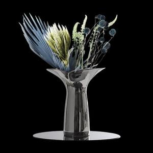 Exportateurs indiens cadeau en gros Vase de table en métal moderne et élégant 100% qualité d'exportation décor de fleurs personnalisé à bas prix - Product Image 2