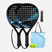 Professionelle Carbonfaser-Padel-Schläger mit Verbesserter Vergebungsfähigkeit und Platzkontrolle, Kundenspezifische OEM-Fertigung, Weitere Designoptionen, Komplettes Set