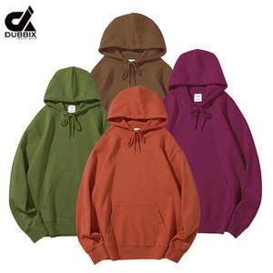 Manufacture Customized Logo 100% Cotton Blank Plain Pullover <b>Hoodies</b> for <b>Men</b> Heavy Fleece <b>Thick</b> Oversized Drawstring <b>Hoodies</b> - Product Image 1