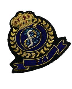 Hand Embroidered Luxury Badges with Sequins <b>Metal</b> Customized <b>Button</b> on Pomona International Brand Made in India - Product Image 5