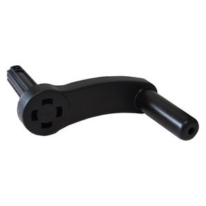 Maniglia a goccia per tubo flessibile in plastica nera - Product Image 1