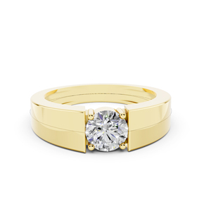 Bague élégante en or 14 carats avec diamants cultivés en laboratoire-Bijoux de luxe durables pour toutes les occasions Bijoux pour femmes - Product Image 1