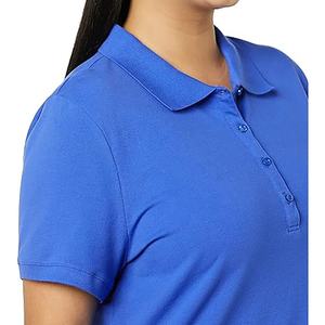 Séchage rapide femmes décontracté pour Polo couleur unie à manches courtes Fitness course vêtements bouton fermeture respirant tricoté - Product Image 5