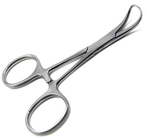 Pinzas de sujeción para toallas Veterinaria Backhaus, instrumentos superiores de acero inoxidable de 3,5" - Product Image 1