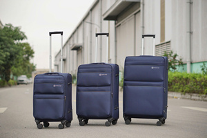 Juego de maletas antirrobo para equipaje suave 891, juegos de equipaje con rueda giratoria de 360 grados, forro de poliéster de lujo, equipaje de mano personalizado - Product Image 6