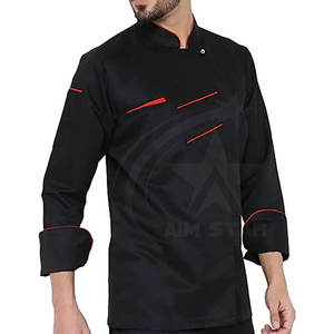 Uniforme de Chef Unisex con Logotipo Personalizado, Chaqueta de Cocina para Servicio de Alimentos, Ropa de Cocina, Restaurante, Panadería, 100% Algodón, Media Manga/Tres Cuartos - Product Image 6