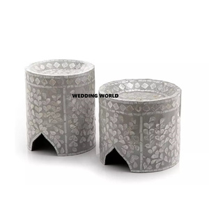 Juego de dos soportes de pastel de madera de forma redonda, artículos de Hotel hechos a mano de calidad superior, soporte de pastel de madera de diseñador clásico con estilo - Product Image 4