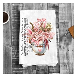 Venta al por mayor florero impreso Vintage hogar restaurante plato cuenco MESA DE LIMPIEZA artículos para el hogar toallas de té amigables con la piel - Product Image 1