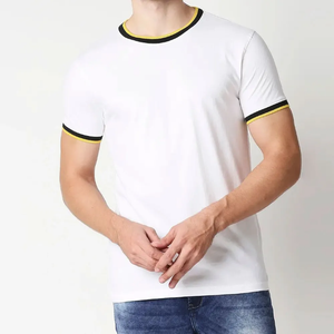 T-shirt en coton pour homme, coupe décontractée, manches courtes, mode estivale, léger, doux, respirant, commande en gros OEM ODM - Product Image 1