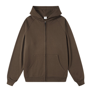 Sweat à capuche zippé en molleton 100 % coton pour homme, vêtement décontracté, approvisionnement en gros OEM, livraison rapide - Product Image 2