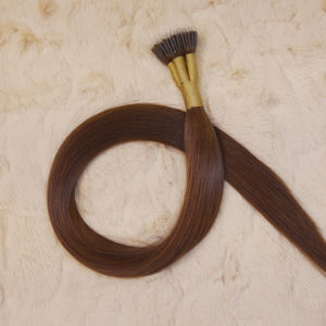 Excellente Qualité 24 Pouces Naturel Brun Clair Soyeux Droite Neno Tip Extensions de Cheveux Remy Non Transformés Neno Tip Cheveux Raides - Product Image 1