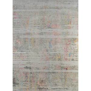 Uvenuti Ivory Hand Knotted Wool Bamboo Silk Rug Abstract Pattern for Home <b>Hallway</b> Living Room Rectangle Shape (1615) for Teens - Product Image 1