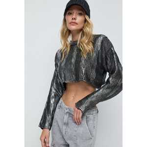 Suéter Casual de Punto Crochet, 100% Poliéster, Cuello Redondo, Manga Larga - Product Image 3