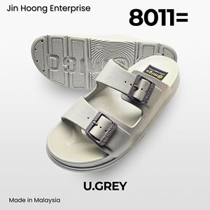 รองเท้าแตะ PVC แบบหัวเข็มขัดสีบรอนซ์ น้ำหนักเบา กันลื่น สวมใส่สบาย รองเท้าลำลอง ขายส่งจำนวนมาก @migo 8011= ผลิตในมาเลเซีย - Product Image 5