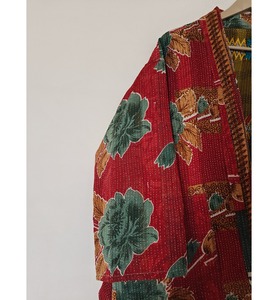Women's Handmade Gudari <b>Jacket</b> Thick Cotton Kantha Indian Style Assorted <b>Vintage</b> Reversible Ethnic Leather <b>Jacket</b> - Product Image 3