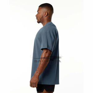 Short décontracté surdimensionné de sport de forme physique de couleur unie de logo personnalisé très vendu 100% coton respirant séchage rapide Gym Fitness - Product Image 5