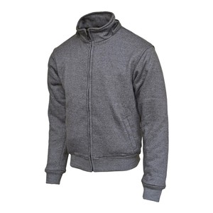 Sudadera con capucha protectora aprobada por la CE, chaqueta de seguridad resistente a impactos de aramida con cremallera para hombre y mujer, cuello levantado para exteriores, gorra extraíble - Product Image 3