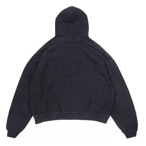Nueva Sudadera con Capucha Personalizada de una Pieza, Lavada al Ácido, de 350 g, Sudadera con Capucha Gruesa para Hombre, Sudadera Extra Grande Unisex, Lisa para Impresión - Product Image 3
