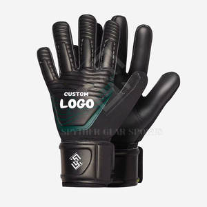 Gants de gardien de but en latex de haute qualité en gros, fermeture à boucle et crochet antidérapante personnalisée, protection professionnelle des doigts - Product Image 1