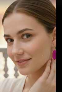 Boucles d'oreilles bohèmes unisexes en druzy plaqué or, bijoux fantaisie en laiton, boucles d'oreilles pendantes pour les soirées, provenant d'un fournisseur de confiance - Product Image 5