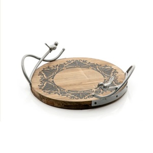 Plateau de service élégant pour desserts et plats délicieux – Idéal pour hôtels, restaurants, maisons, mariages et décoration de table - Product Image 1