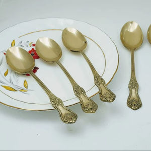 Vaisselle indienne, ustensiles de cuisine ayurvédiques, cuillère en laiton artisanale, cuillère de cuisine, cuillère à dîner, cuillère de service pour restaurant - Product Image 3