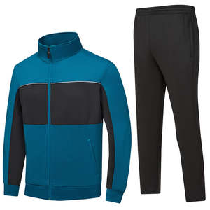 Traje de entrenamiento para hombre, chándal de dos piezas, ropa de gimnasio, conjunto de Jogger de entrenamiento con manga larga, aspecto atlético cómodo - Product Image 1