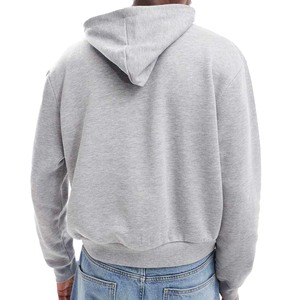 Cropped Boxy Hoodies Sudaderas para hombres Oversized Custom Design Mens Heavyweight Hoodies OEM High Quality Hoodies Factory - Product Image 3
