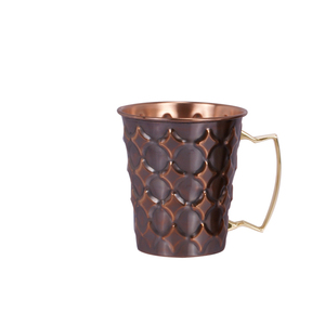 Vaso de acero inoxidable de cobre de Moscú, vaso sólido martillado de alta calidad, 16oz, gran oferta, nuevo - Product Image 3