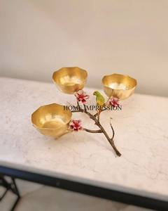 Bol à déjeuner et à dessert jetable en aluminium métallique de luxe, écologique, cuisine chinoise moderne, poli, fête, salade de fruits, personnalisé - Product Image 3