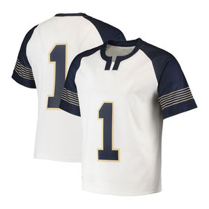 OEM barato en blanco de moda de los hombres Lacrosse Jersey Super calidad botón abajo por encargo tendencia superior Lacrosse jersey con peso ligero - Product Image 1