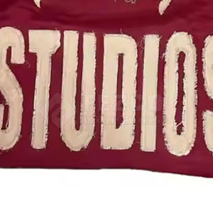 <b>Men's</b> Winter <b>Hoodie</b> Distressed Embroidered Design 100% Breathable Cotton Customizable Print Pattern Made in Pakistan - Product Image 3