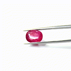 Pierre précieuse rubis naturel non chauffé de 6,52 carats, taille polyvalente incluant émeraude, Asscher, brillant, rose, ovale et trilène - Product Image 2